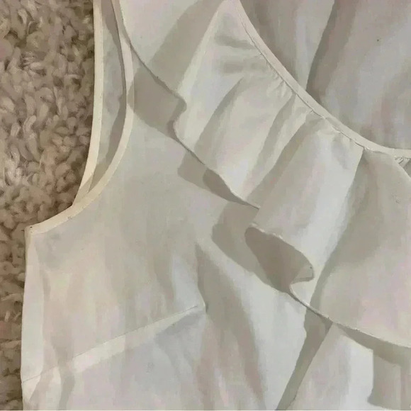 Halogen White Ruffle Top - Size XS - Picture 4 of 13